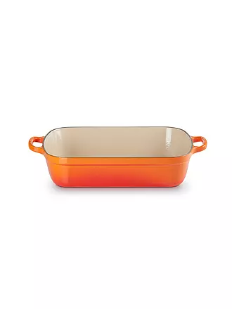 LE CREUSET | Plat à rôtir rectangulaire en fonte 33cm/4,9l SIGNATURE Noir | orange